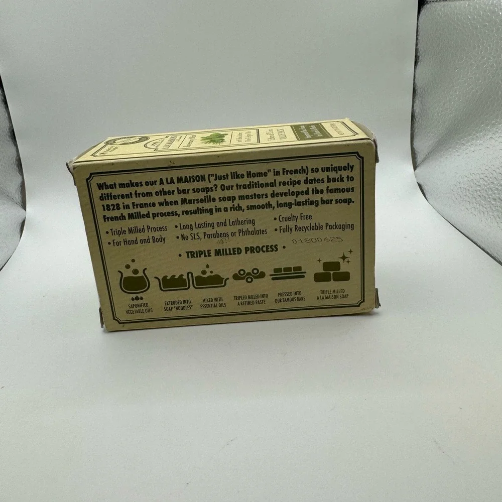 A LA Maison de Provence Rosemary Mint 5 Pack‎ Hand & Body Bar Soap NEW